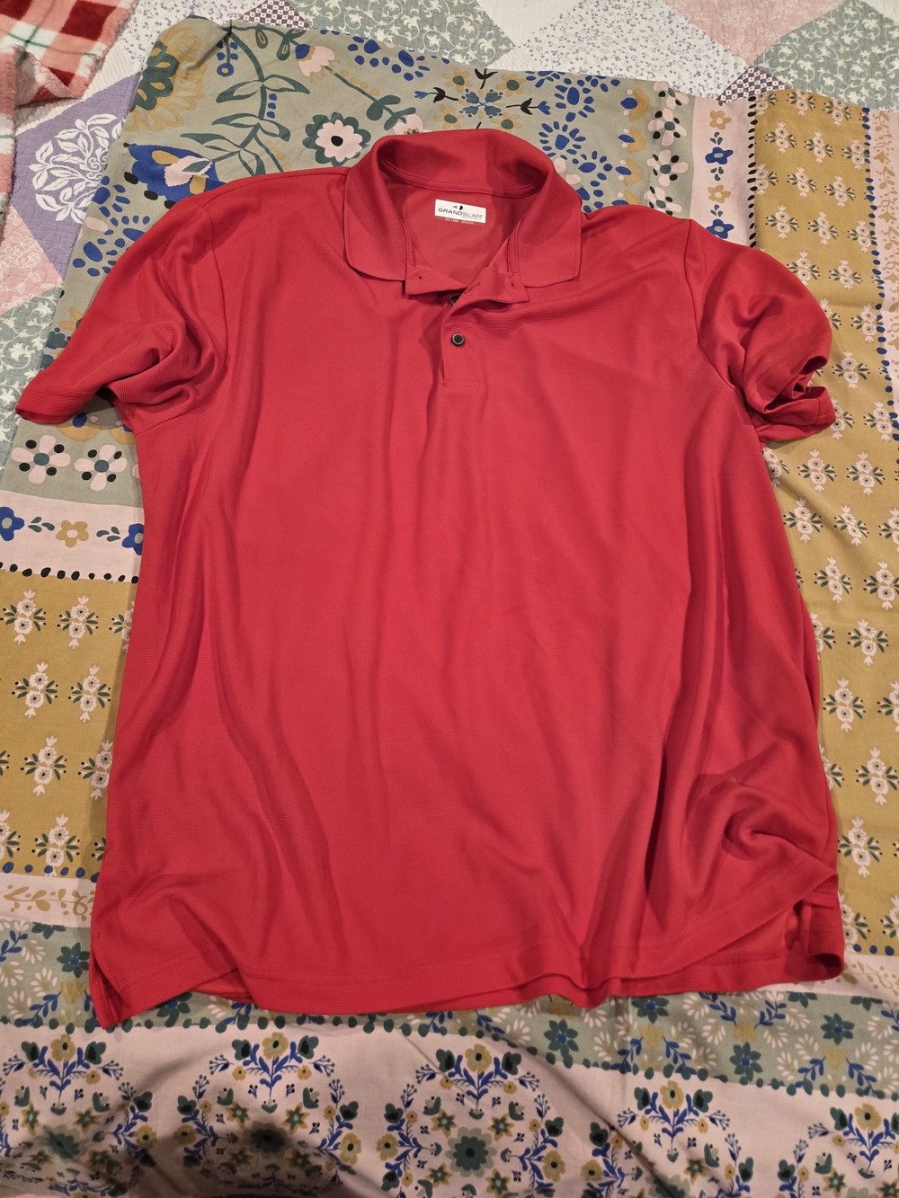 Grand Slam Men's Bright Red Polo Shirt